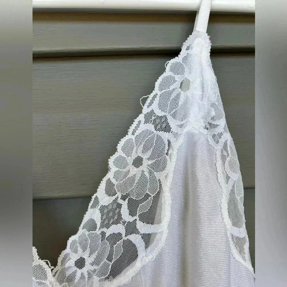 Petite Fleur Vintage Slip Dress and Duster Robe Peignoir Ensemble Set Sz 36/38 - Picture 8 of 11